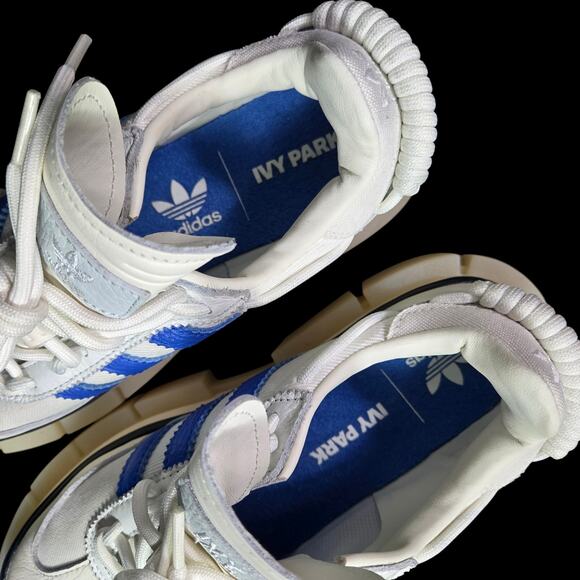 Adidas Ivy Park Super Sleek Sneakers White Chunky Platform Flatform Leather 7.5 - Picture 10 of 16